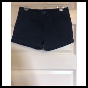 Black khaki shorts